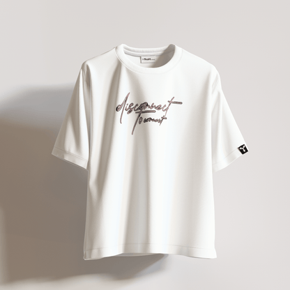 Disconnect To Connect Heavyweight Oversized T-shirt [UNISEX] - FKAHUMANSOversized T-Shirt