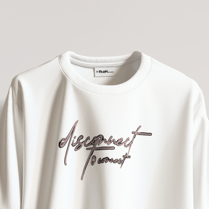 Disconnect To Connect Heavyweight Oversized T-shirt [UNISEX] - FKAHUMANSOversized T-Shirt