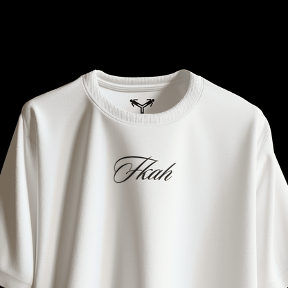 Faith White Oversized T-Shirt [UNISEX] - FKAHUMANSOversized T-Shirt