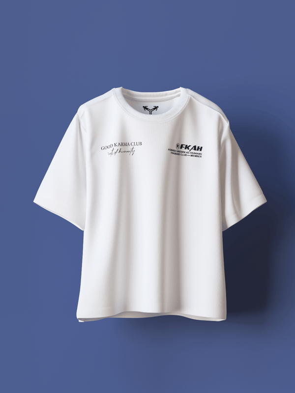 Good Karma Club Fit Oversized T-Shirt [UNISEX] from FKAHUMANS | Premium Streetwear