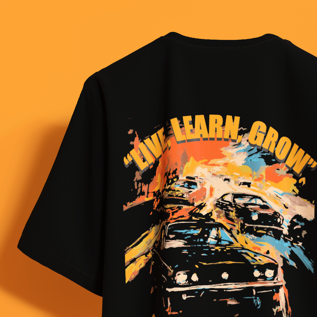 Live Learn Grow Oversized T-Shirt [UNISEX] - FKAHUMANSOversized T-Shirt