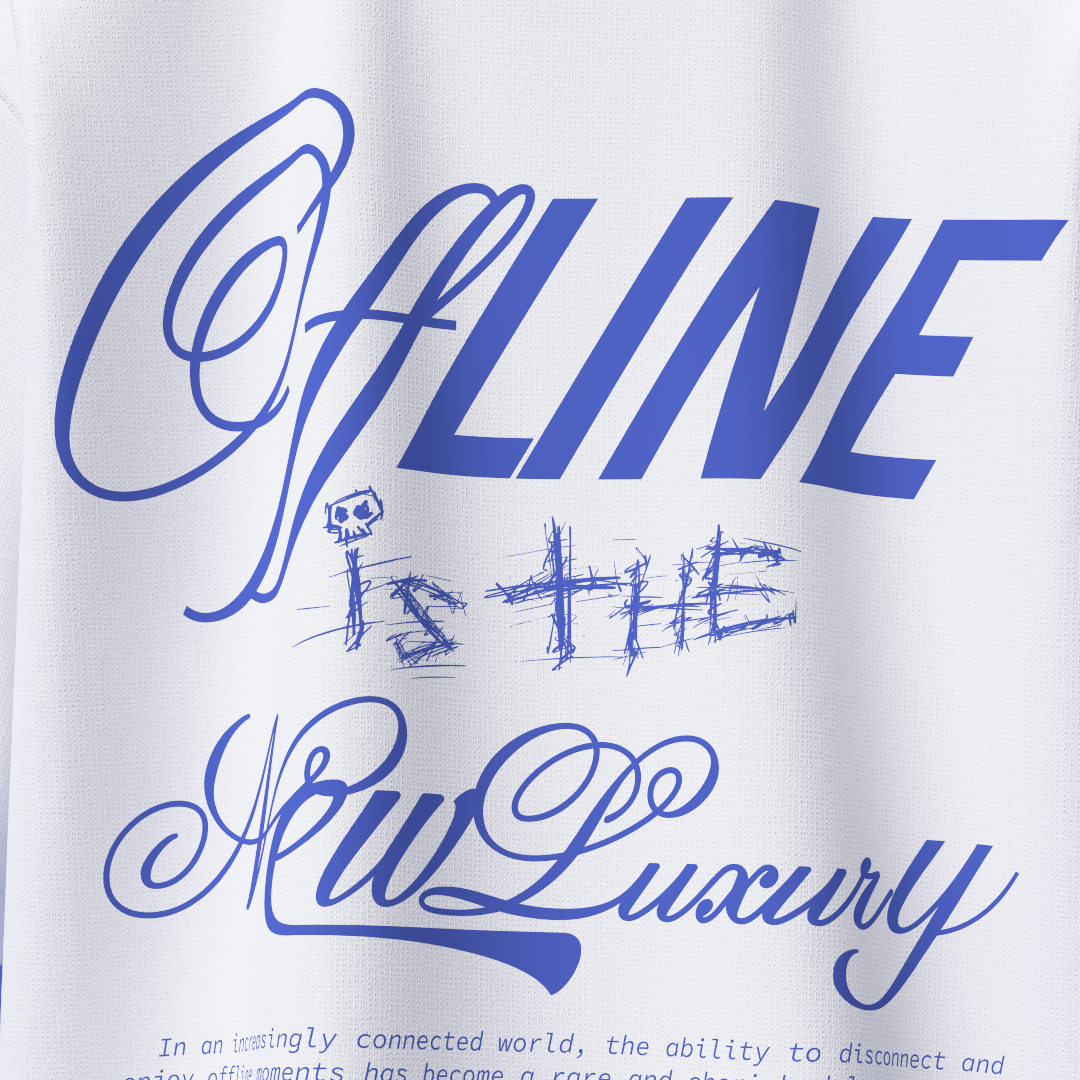 Offline Is The New Luxury Oversized T - Shirt [UNISEX] - FKAHUMANSOversized T - Shirt