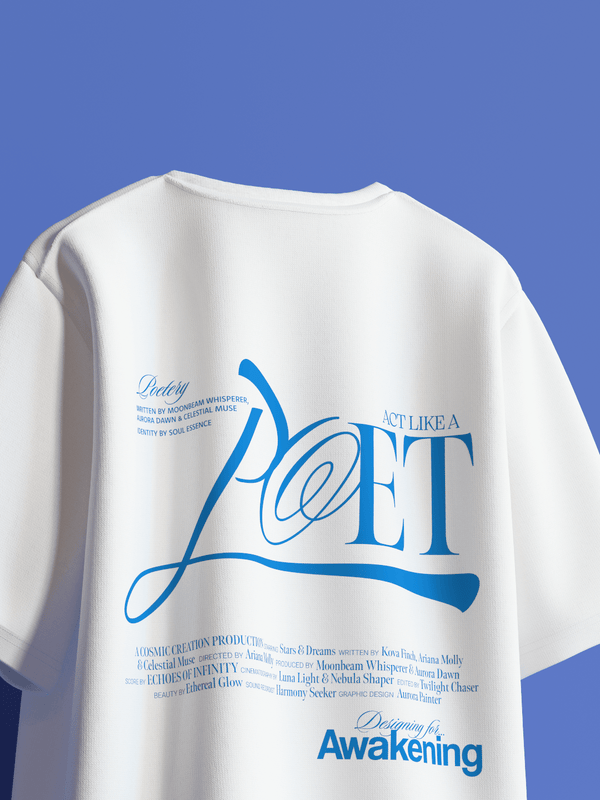 POET Boxy Fit Oversized T-Shirt [UNISEX] from FKAHUMANS | Premium Streetwear