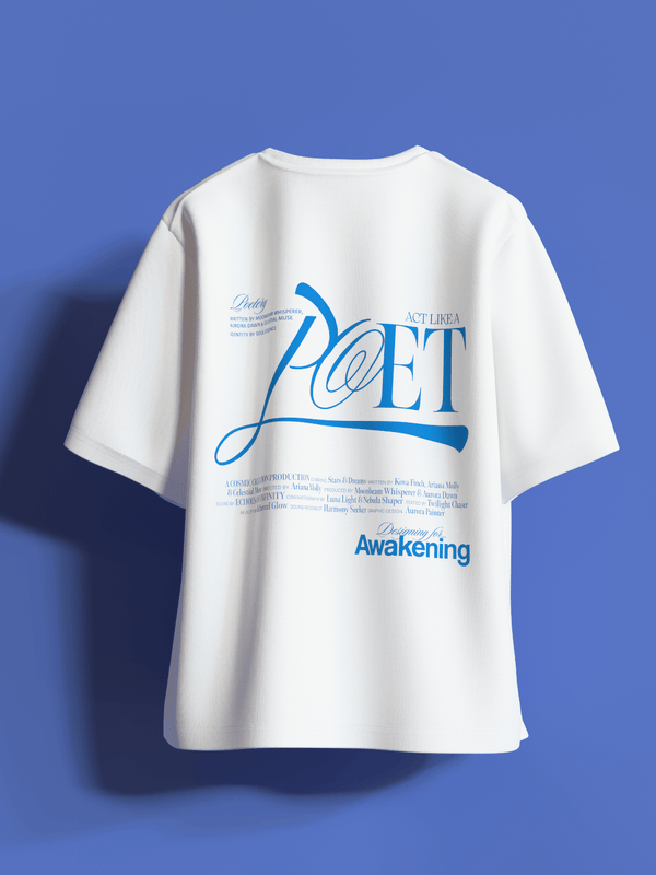 POET Boxy Fit Oversized T-Shirt [UNISEX] from FKAHUMANS | Premium Streetwear