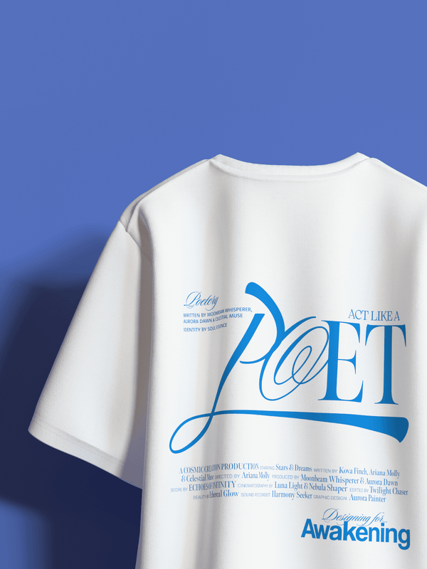 POET Boxy Fit Oversized T-Shirt [UNISEX] from FKAHUMANS | Premium Streetwear