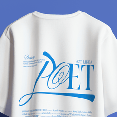 POET Boxy Fit Oversized T-Shirt [UNISEX] from FKAHUMANS | Premium Streetwear