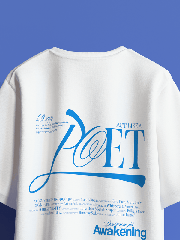 POET Boxy Fit Oversized T-Shirt [UNISEX] from FKAHUMANS | Premium Streetwear