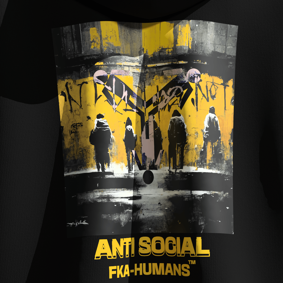 Anti Social FKAHumans ® Hooded Sweatshirt [UNISEX] - FKAHUMANSHooded Sweatshirt