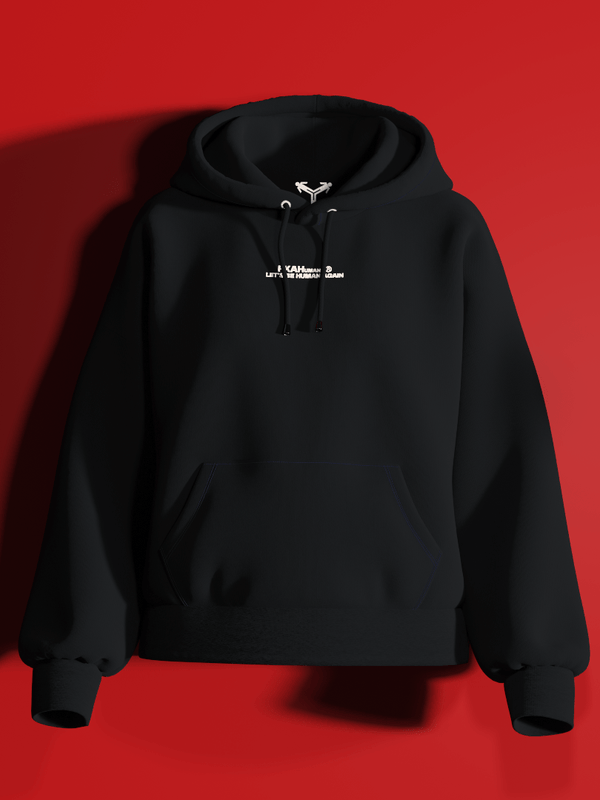 FKAHumans ® BASIC BLACK Hooded Sweatshirt [UNISEX] - FKAHUMANSOversized Hooded Sweatshirt