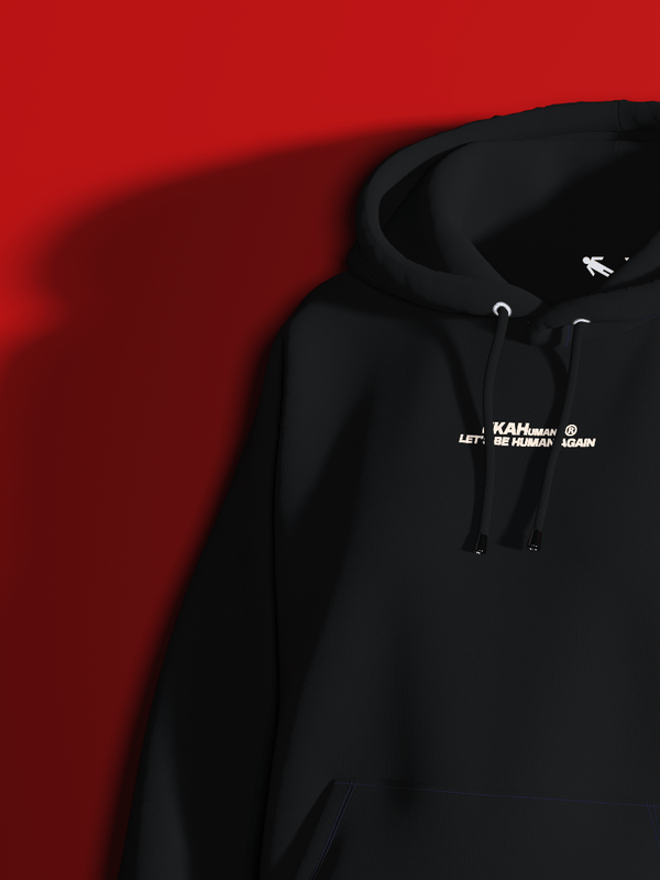 FKAHumans ® BASIC BLACK Hooded Sweatshirt [UNISEX] - FKAHUMANSOversized Hooded Sweatshirt