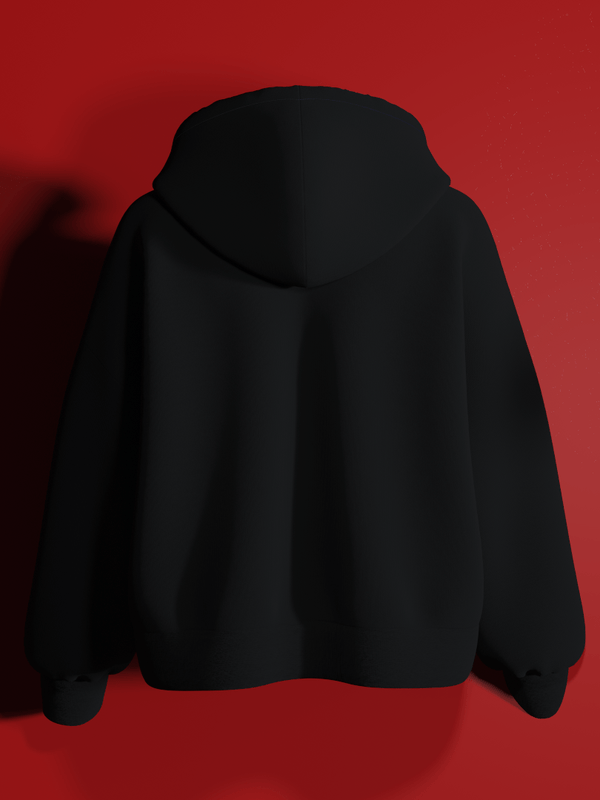 FKAHumans ® BASIC BLACK Hooded Sweatshirt [UNISEX] - FKAHUMANSOversized Hooded Sweatshirt