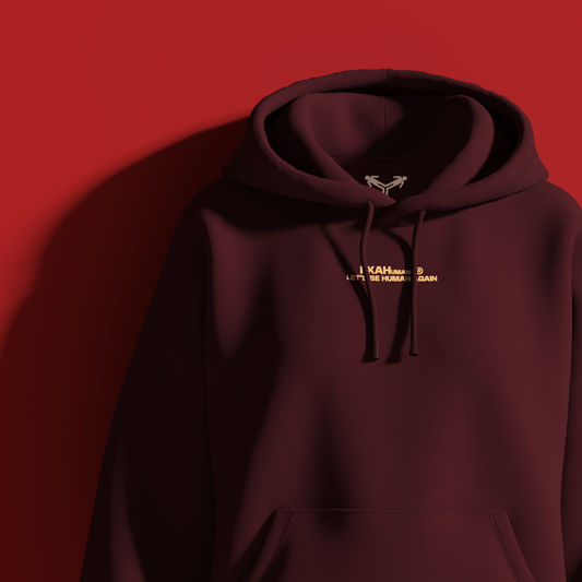 FKAHumans ® BASIC MAROON Hooded Sweatshirt [UNISEX] - FKAHUMANSOversized Hooded Sweatshirt