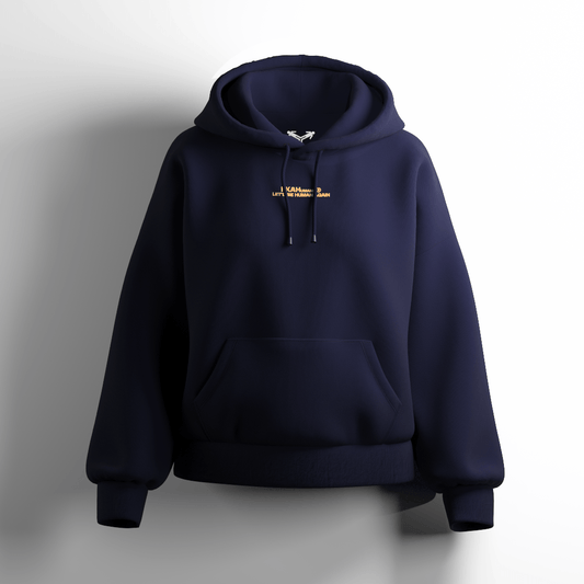 FKAHumans ® BASIC PRUSSIAN NAVY Hooded Sweatshirt [UNISEX] - FKAHUMANSOversized Hooded Sweatshirt