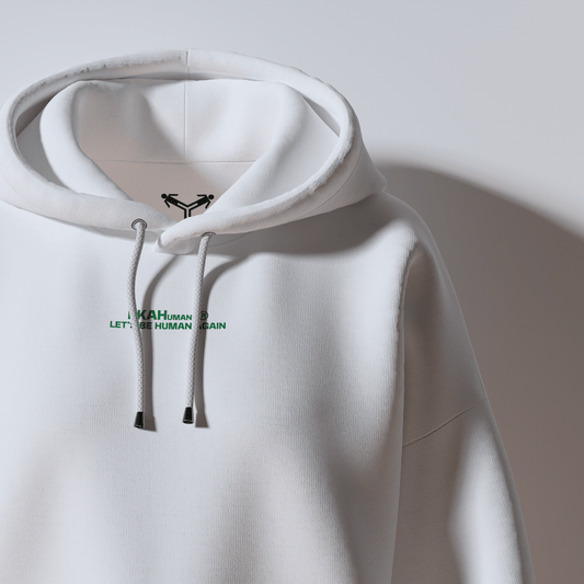 FKAHumans ® BASIC WHITE Hooded Sweatshirt [UNISEX] - FKAHUMANSOversized Hooded Sweatshirt