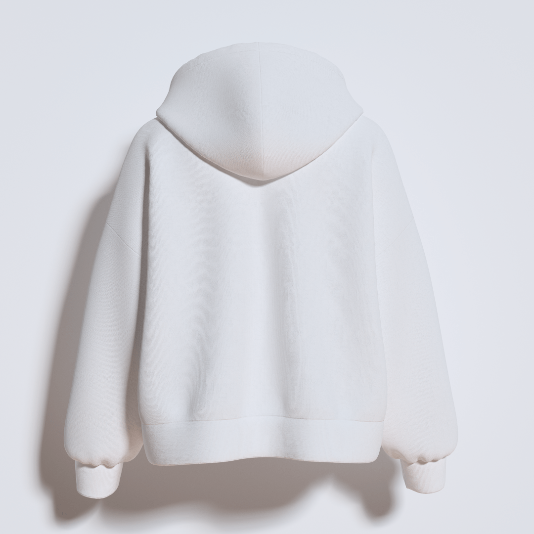 FKAHumans ® BASIC WHITE Hooded Sweatshirt [UNISEX] - FKAHUMANSOversized Hooded Sweatshirt